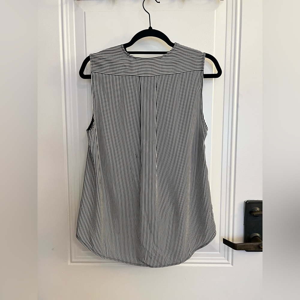 Rag & Bone Victor Sleeveless Top - Blue/White Stripe - Picture 5 of 8